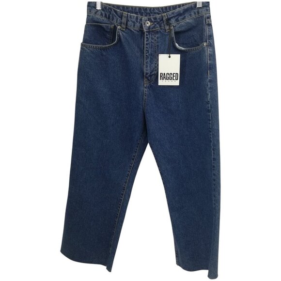 The Ragged Priest Wide Leg Skater Relaxed Loose Jeans Size 32 Cropped New NWT - Picture 1 of 11